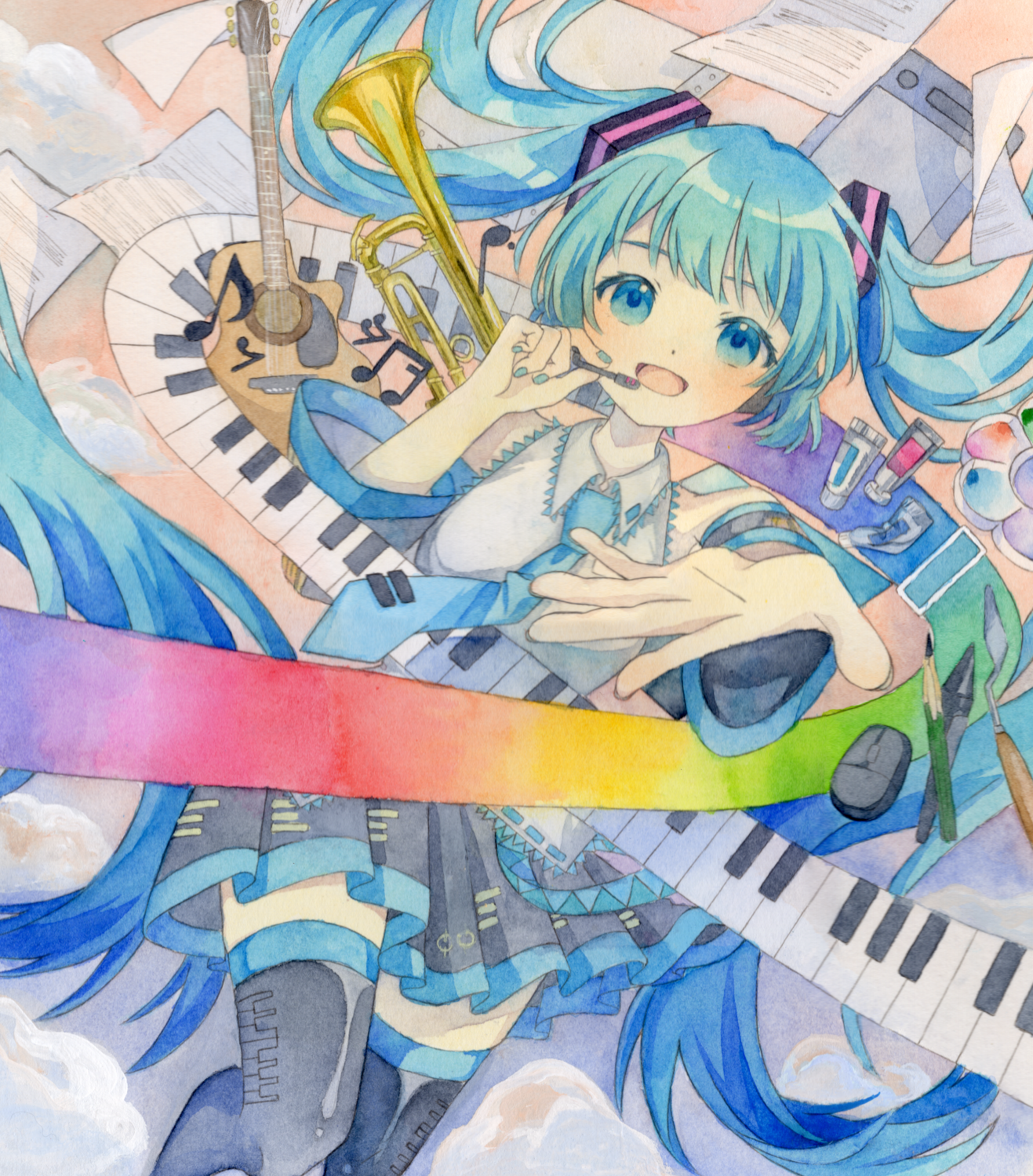 ピアプロ公式コラボコンテスト・temoイラスト