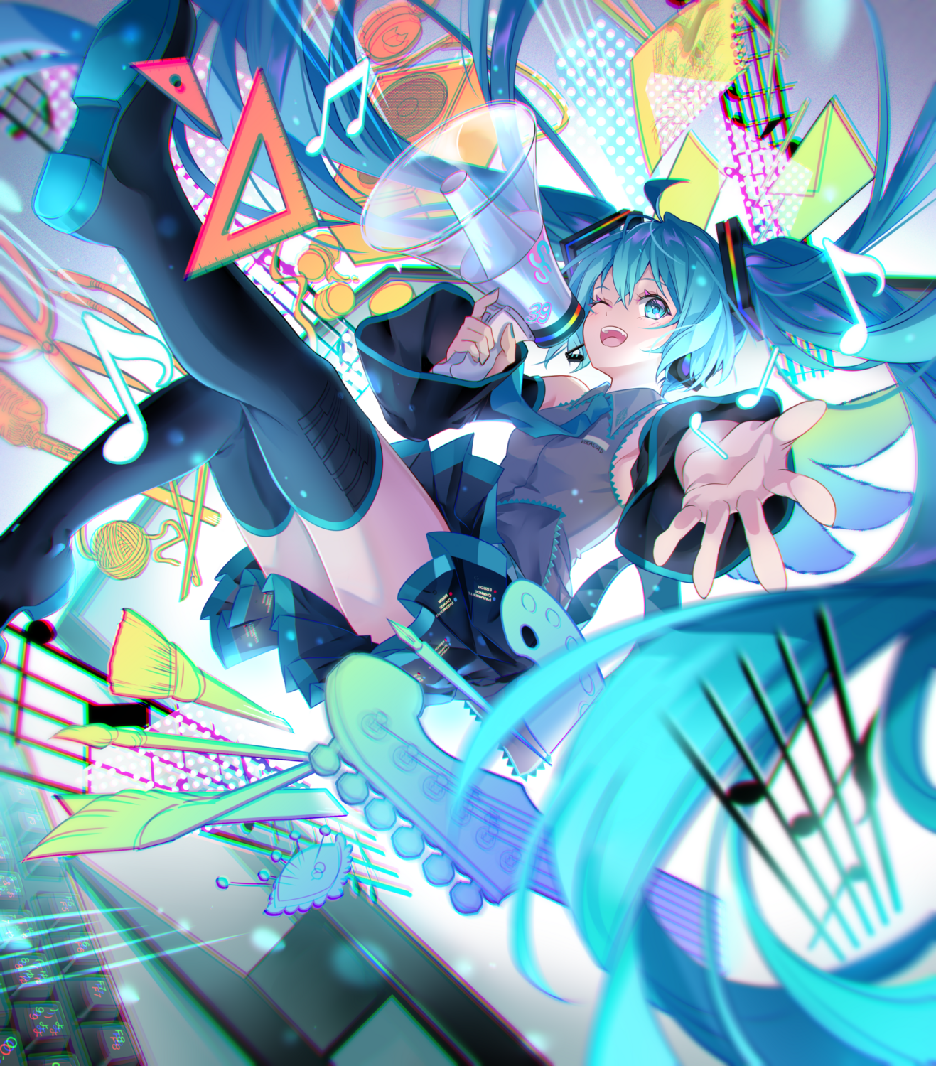 ピアプロ公式コラボコンテスト・蝶夜イラスト