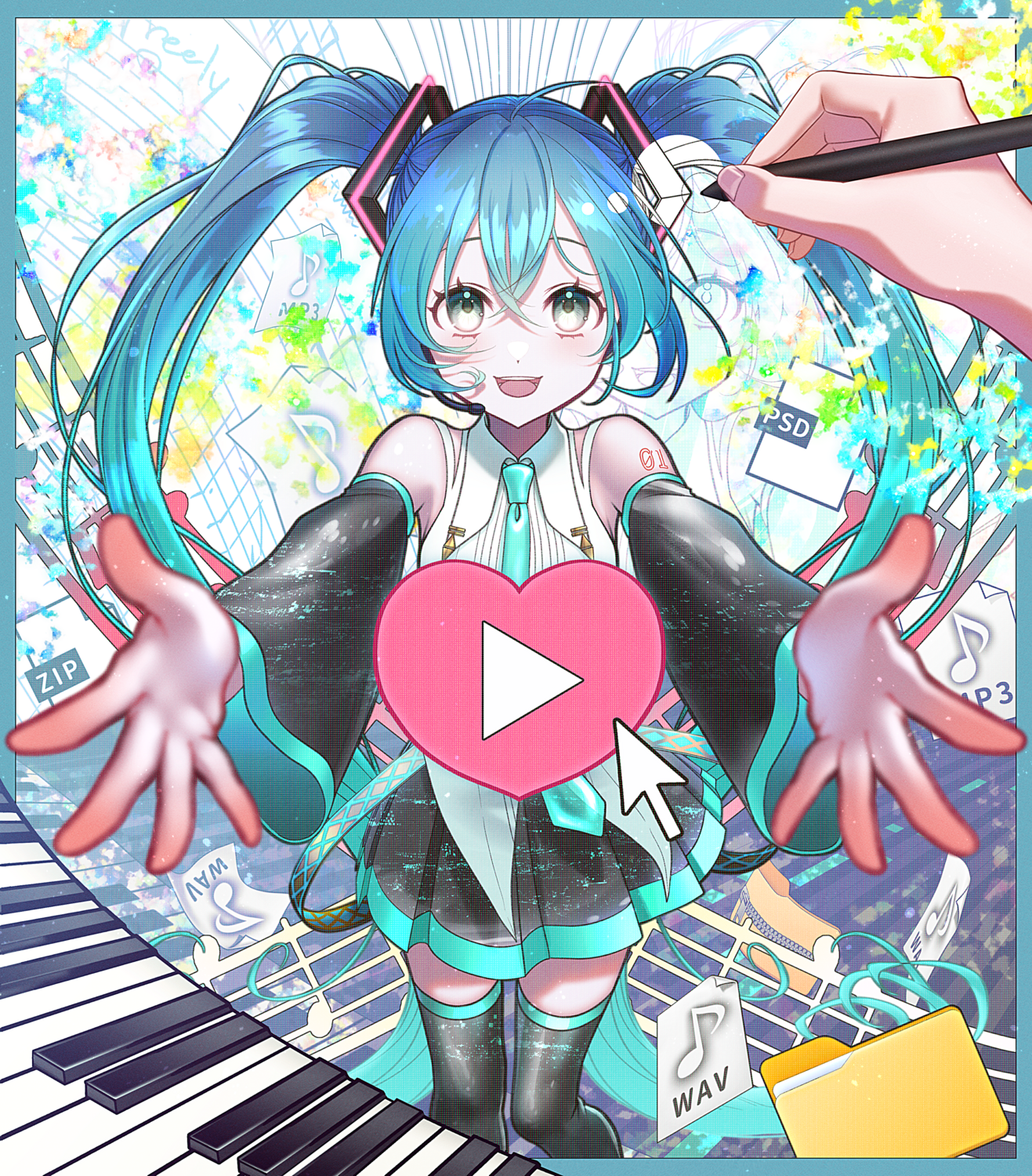 ピアプロ公式コラボコンテスト・天使鈴イラスト