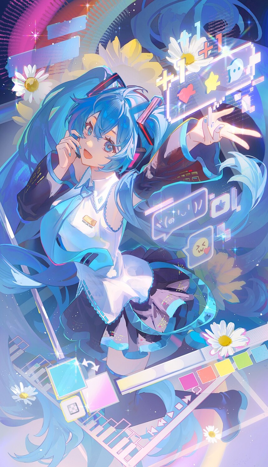 ピアプロ公式コラボコンテスト・桃饼干イラスト